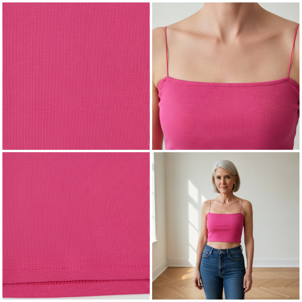 Miami Crop Top - Fuchsia — details