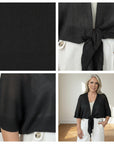 Tyler Strik Vest met Strikdetail — details