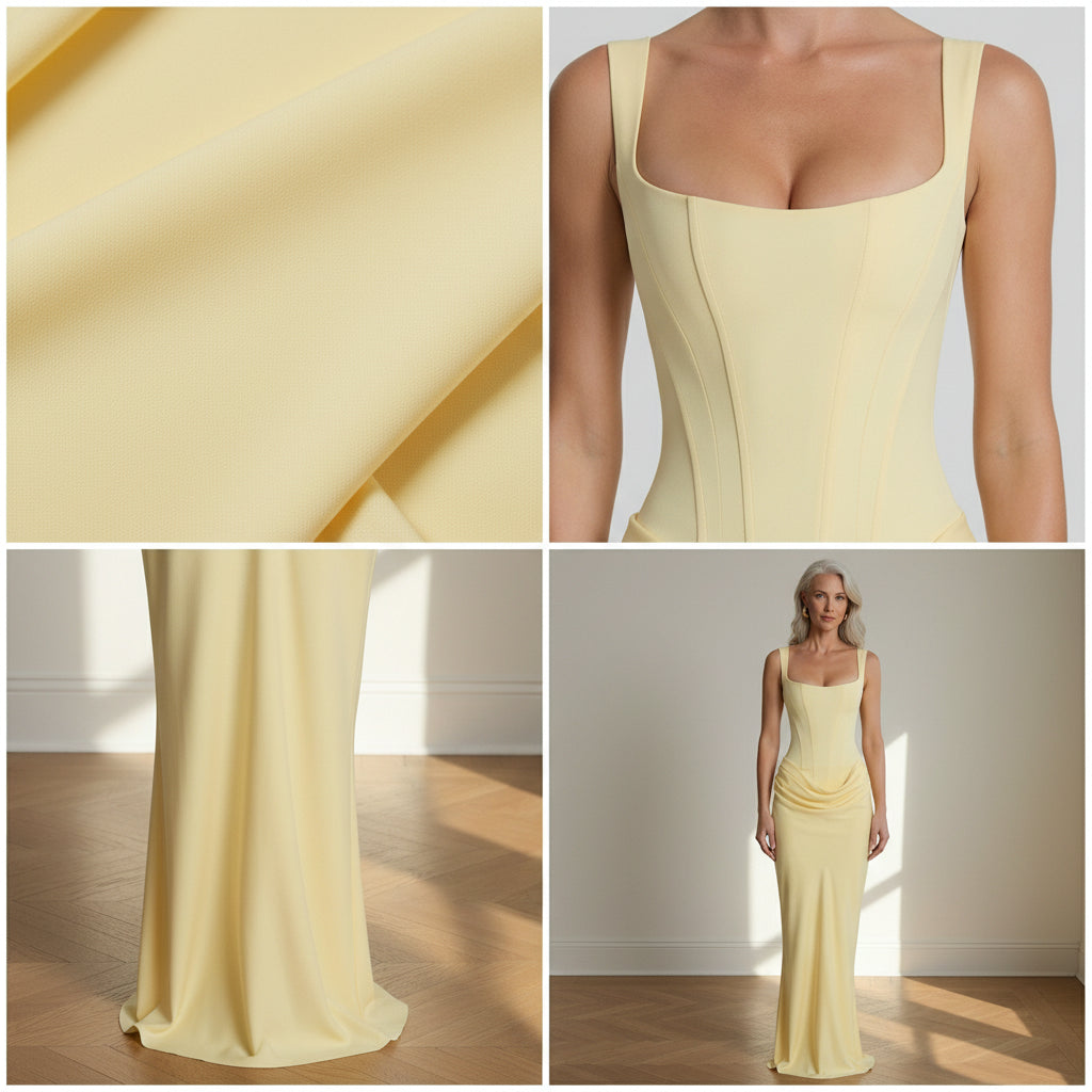 ARIA | Hourglass Maxi Jurk — details
