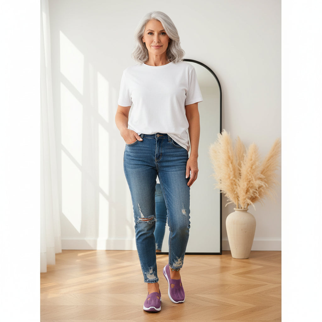 Jessika | Comfortabele Vrijetijdsschoenen met Relax-Fit — front view