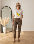Amalfi Coast Statement Shirt - Wit/Roze — front view