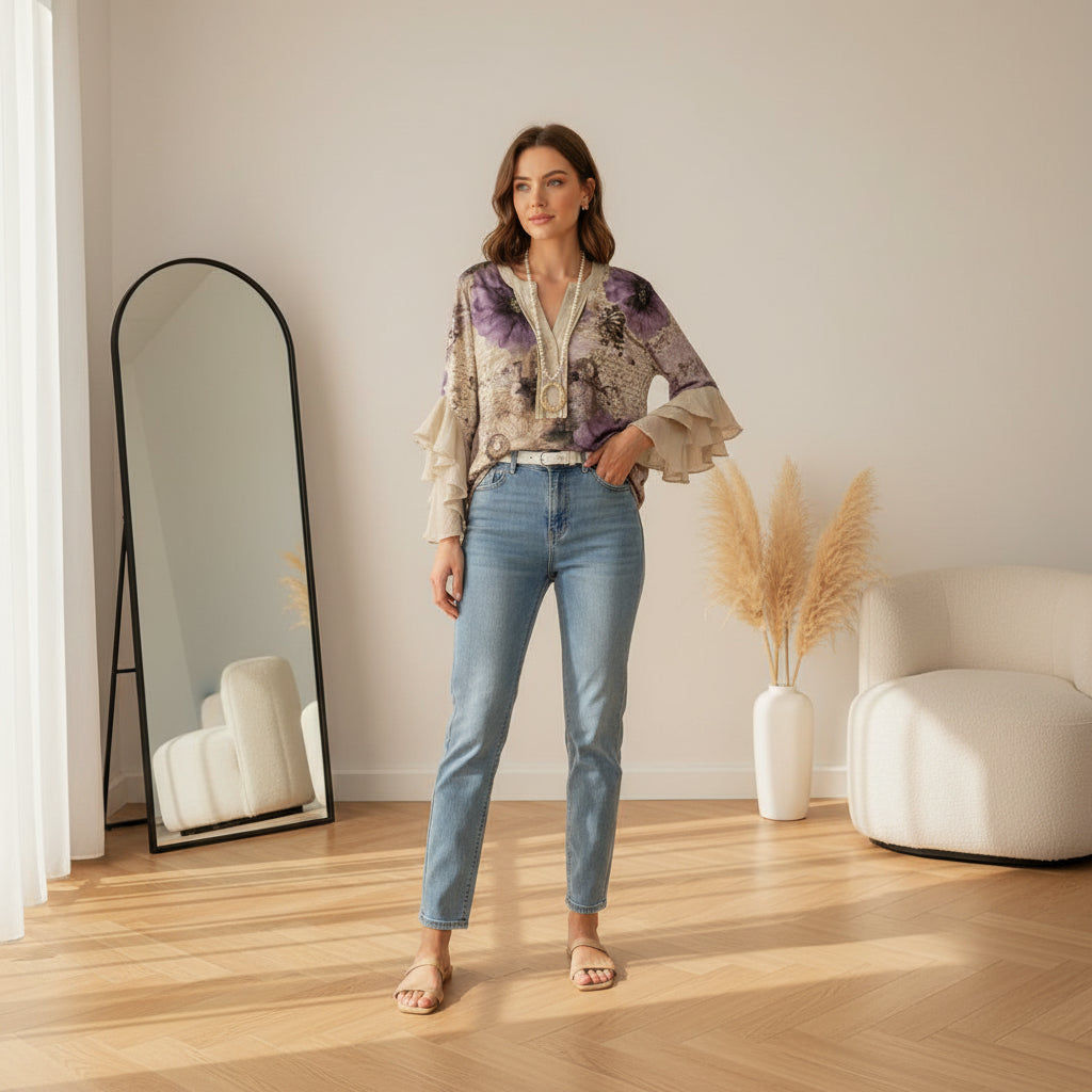 Kay™ | Luchtige Dagelijkse Blouse — Beige