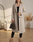Judith™ | Elegante Lange Jas — Beige