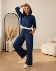 Thalia™ | Comfortabele Hoodie Set voor Dames — Blauw