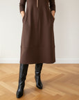 Seraphina™ | Elegante en Flatterende Jurk — Bruin