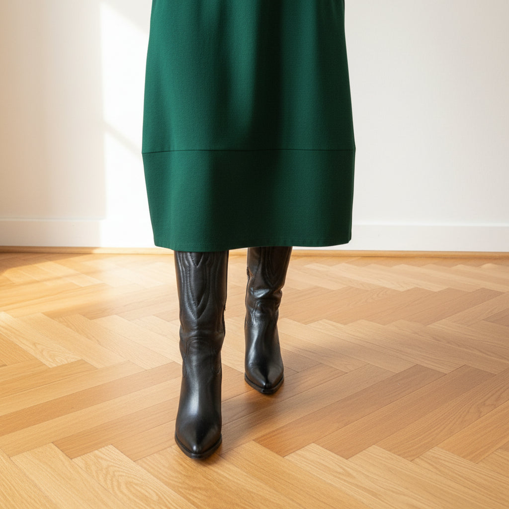 Seraphina™ | Elegante en Flatterende Jurk — Groen