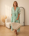 Audrey™ | Boho Midi Jurk met Kwastjes — Groen