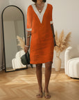 Gehaakte Droom Jurk - Bohemian Elegantie — Oranje