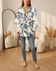 Kay™ | Luchtige Dagelijkse Blouse — Wit