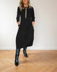 Seraphina™ | Elegante en Flatterende Jurk — Zwart