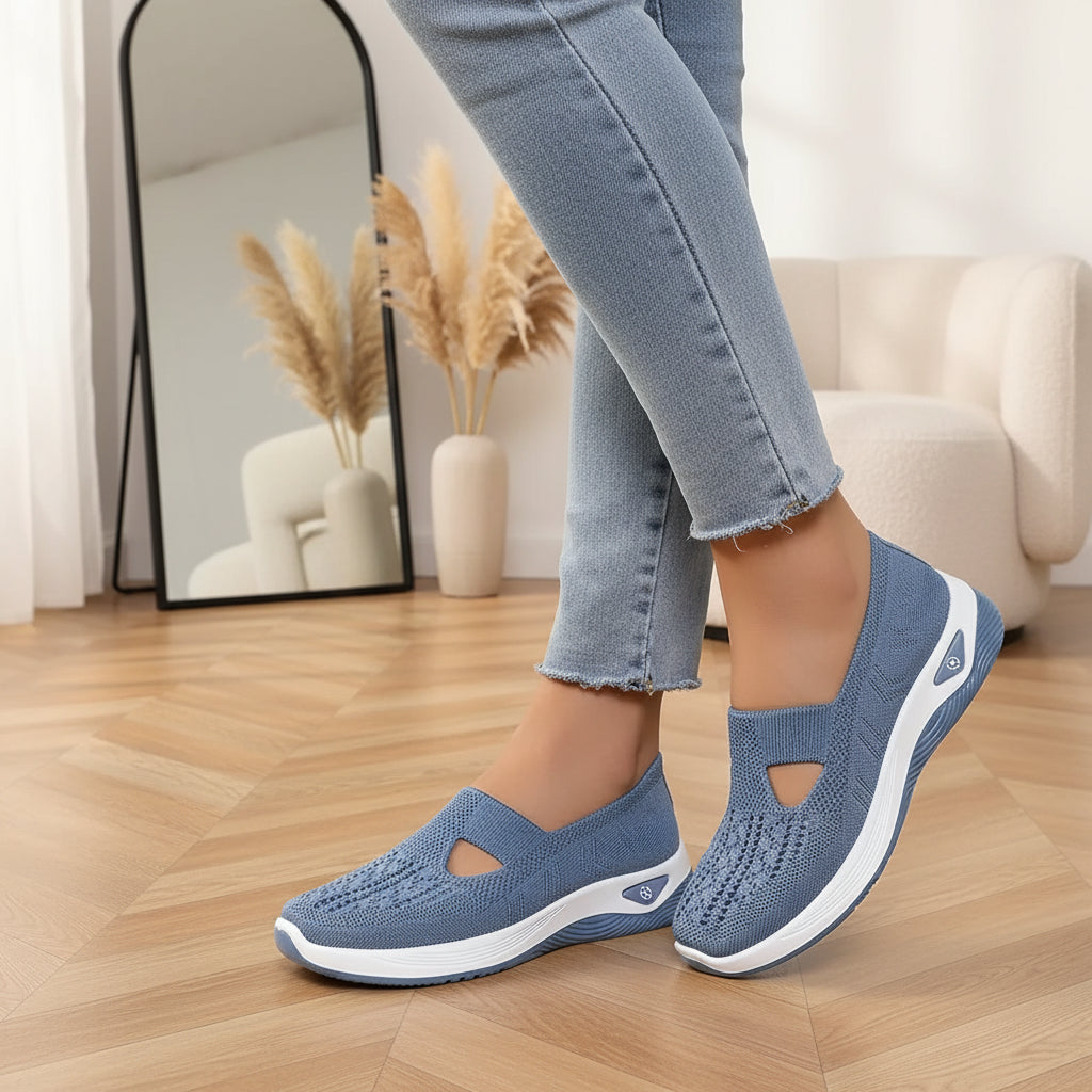 Jessika | Comfortabele Vrijetijdsschoenen met Relax-Fit — Blauw