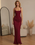 ARIA | Hourglass Maxi Jurk — Bordeaux