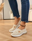 Jessika | Comfortabele Vrijetijdsschoenen met Relax-Fit — Crème