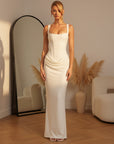 ARIA | Hourglass Maxi Jurk — Ivoor
