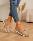 Beatriz - Comfortabele Instapschoenen voor Dames — Kameel