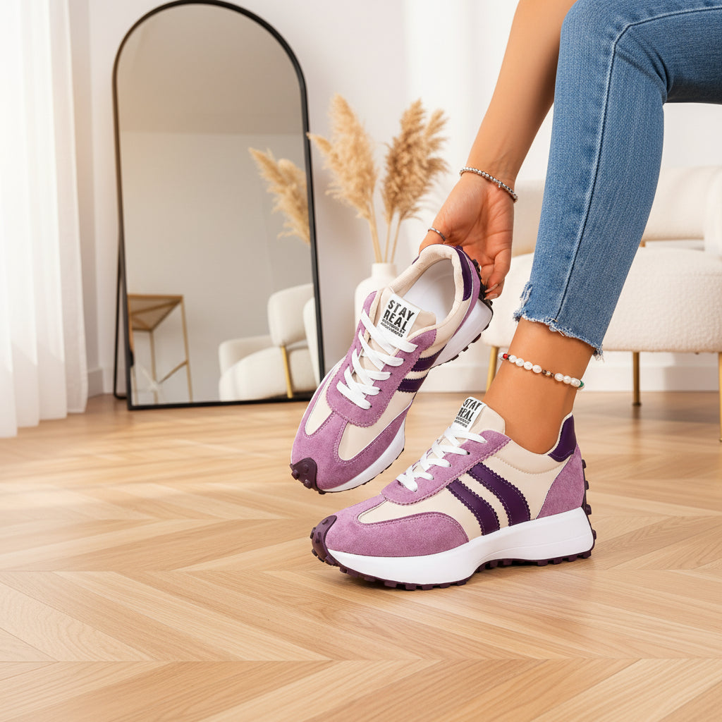 Alina | Lichte en Comfortabele Sneakers voor Optimale Ondersteuning — Paars