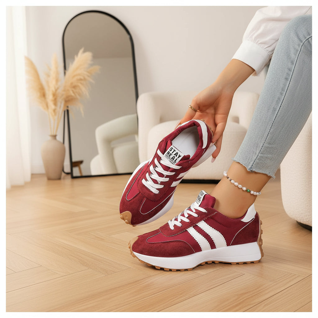 Alina | Lichte en Comfortabele Sneakers voor Optimale Ondersteuning — Rood