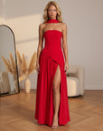 Aura Maxi Jurk — Rood