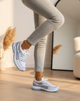 Nerina | Lichte en Comfortabele Sneakers voor Dames — Wit-blauw
