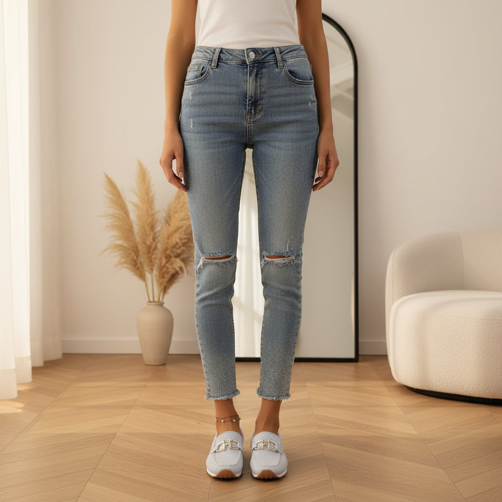 Chiara | Orthopedische Mocassin Sneakers voor Dames — Wit