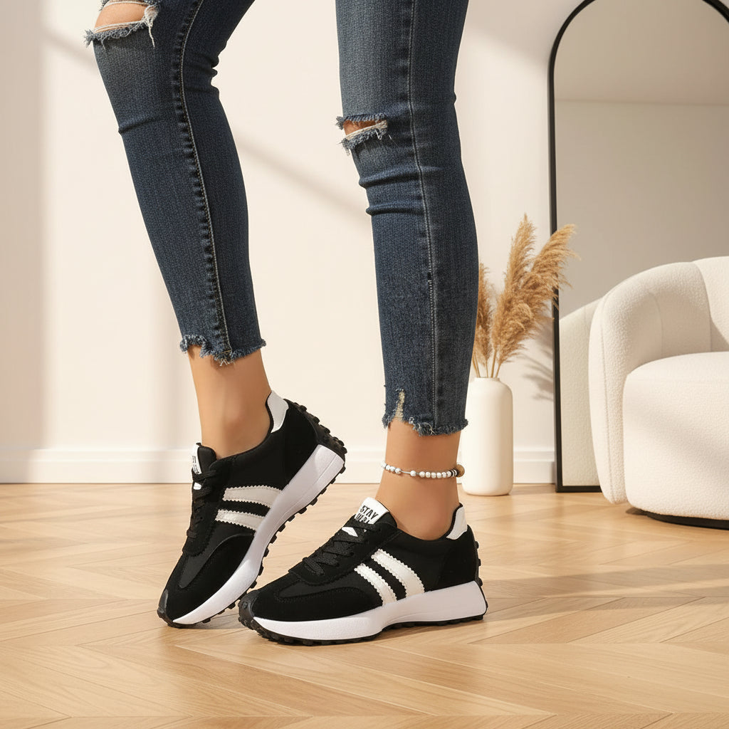 Alina | Lichte en Comfortabele Sneakers voor Optimale Ondersteuning — Zwart