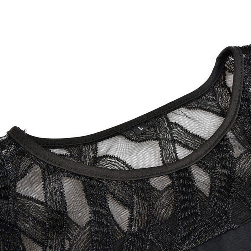 Stella - Dames Plus Size Vloeiende Gedrapeerde Midi Jurk
