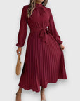 Rebecca™ | Elegante Geplisseerde Midi Jurk