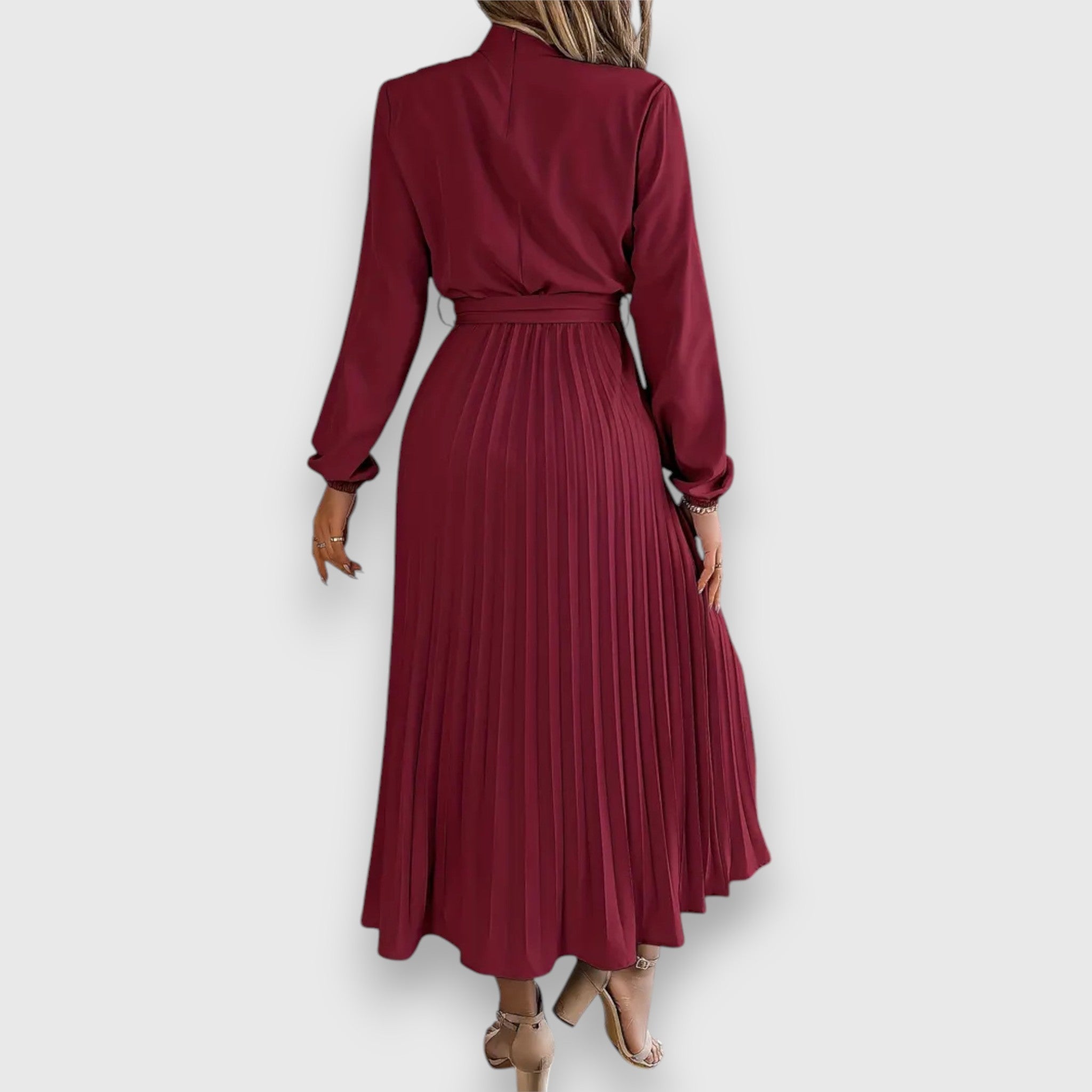 Rebecca™ | Elegante Geplisseerde Midi Jurk