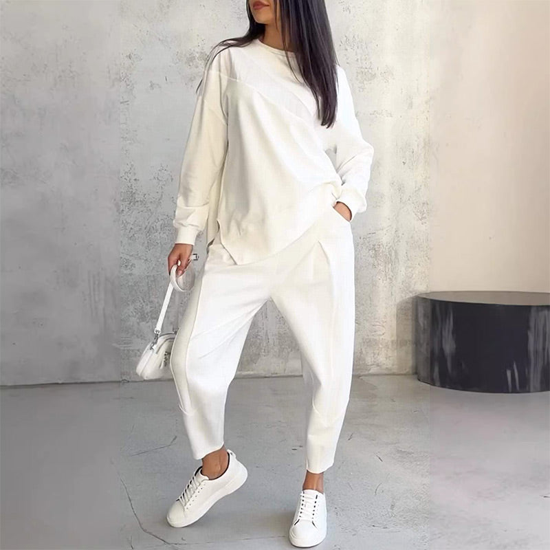 Dames Sweatshirt &amp; Broek Set met Lange Mouwen