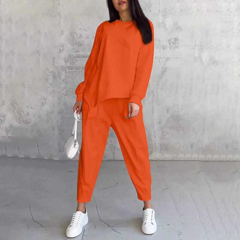 Dames Sweatshirt &amp; Broek Set met Lange Mouwen