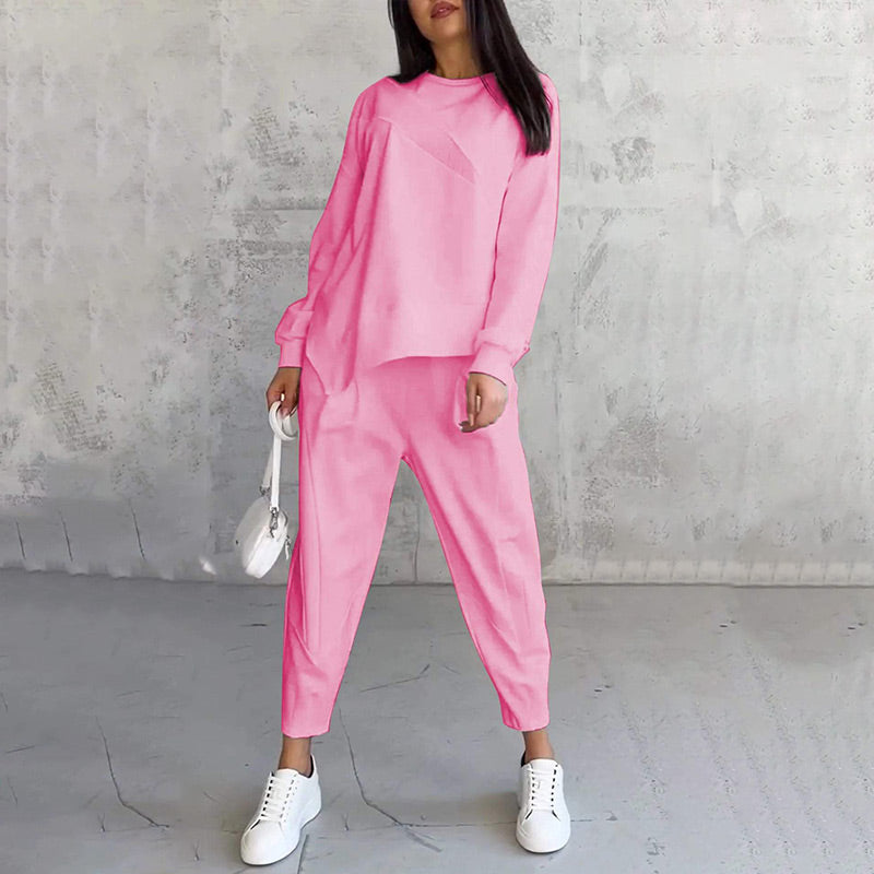 Dames Sweatshirt &amp; Broek Set met Lange Mouwen