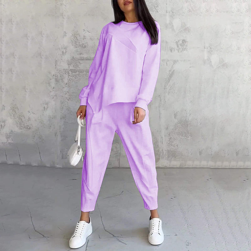 Dames Sweatshirt &amp; Broek Set met Lange Mouwen