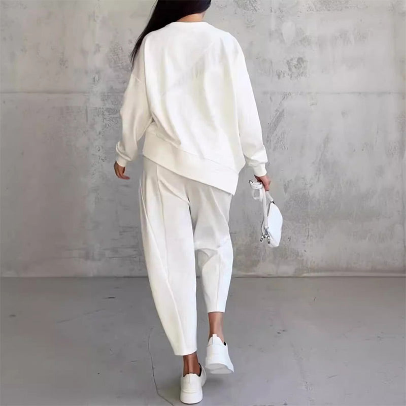 Dames Sweatshirt &amp; Broek Set met Lange Mouwen