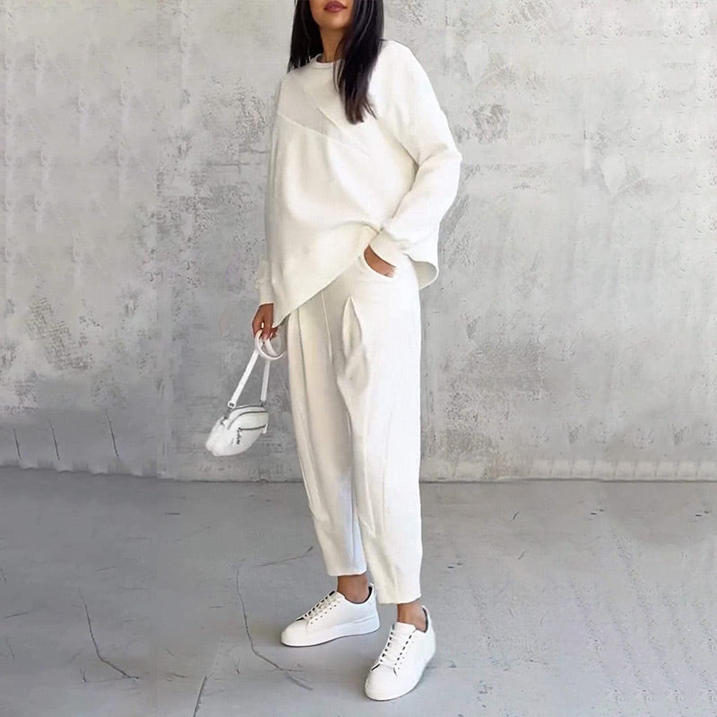 Dames Sweatshirt &amp; Broek Set met Lange Mouwen