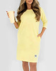 Dames Casual Losse Ronde Hals T-Shirt Jurk
