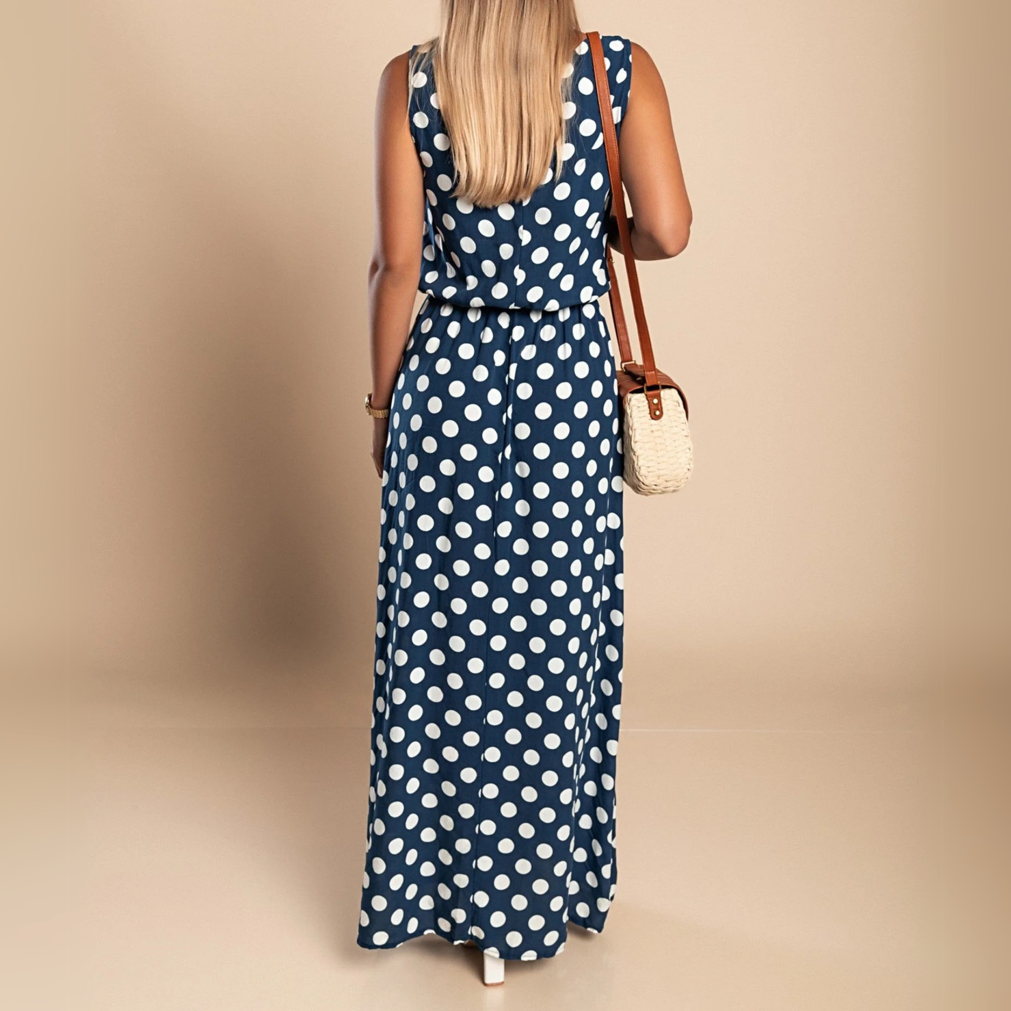 Paula™ | Polka Dot Maxi Jurk